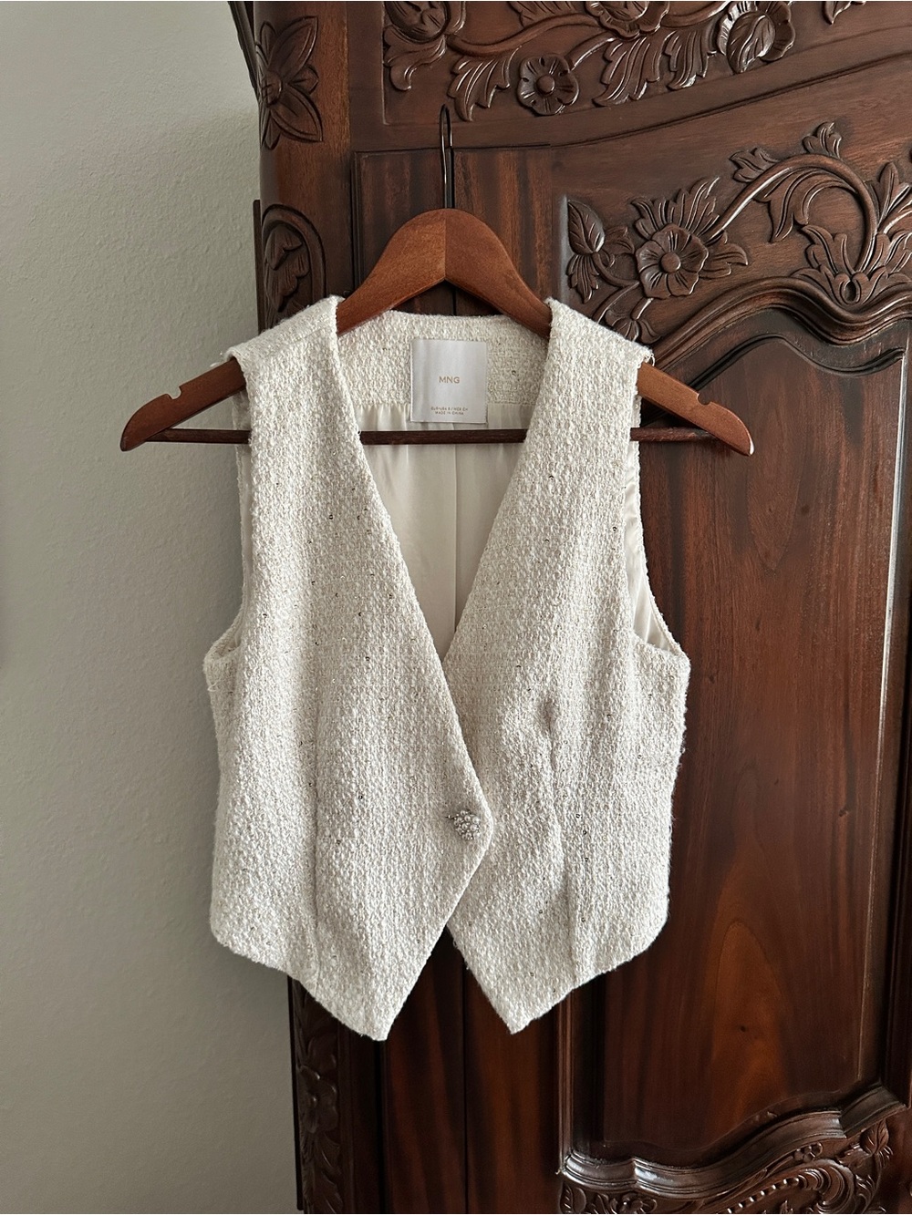 Mango Tweed Blouse